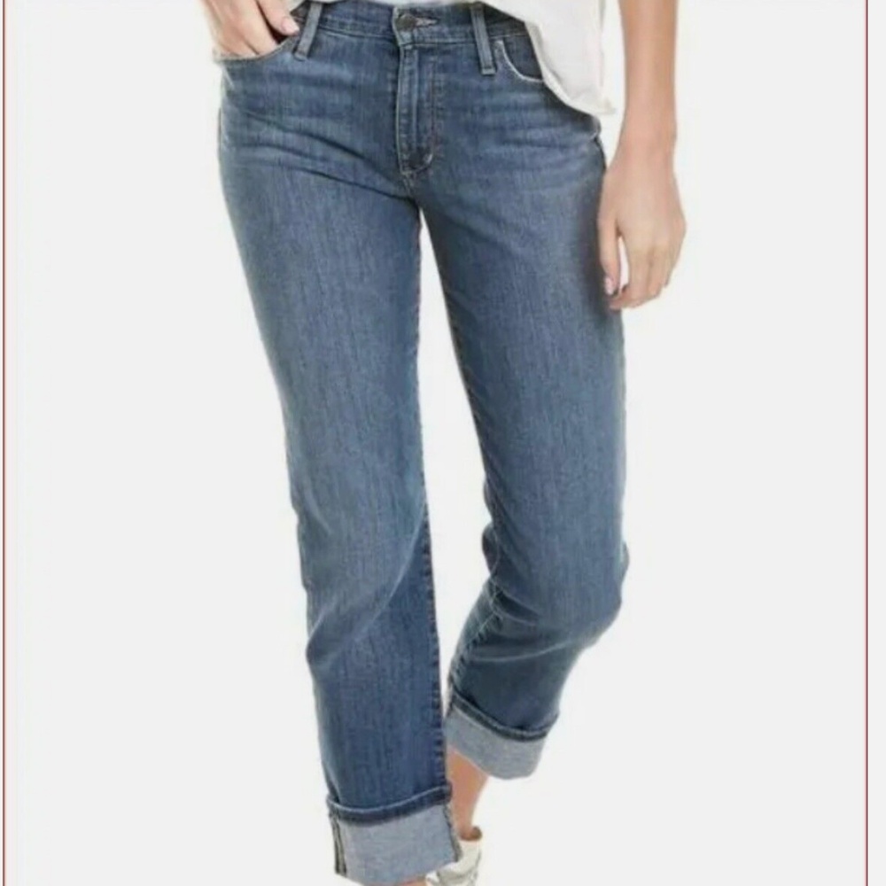 Joe's Jeans Silver Lake Straight Crop Jeans | Size 25 | Cuffed Hem